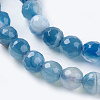 Natural Stripe Agate Beads Strands G-G581-6mm-05-3