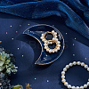 2Pcs Moon Porcelain Jewelry Plate DJEW-BBC0001-02-3