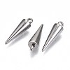 Tarnish Resistant 201 Stainless Steel Pendants STAS-S117-002C-01-1