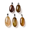 Natural Agate Dyed Pendants G-Q016-03J-1
