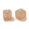 Drusy Cube Resin Rhinestone Beads RESI-C038-02G-1