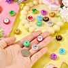18Pcs 9 Colors Fuuny Painted Glass Beads Enamel Beads LAMP-TA0001-93-6