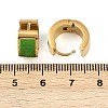 304 Stainless Steel Enamel Hoop Earrings EJEW-K268-20G-02-5