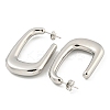 Rack Plating Brass Stud Earrings EJEW-M247-27D-P-2