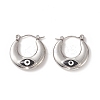 316 Stainless Steel Hoop Earrings LS-EJEW-I282-01B-01P-1