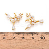 Brass Micro Pave Cubic Zirconia Pendants KK-N263-46G-3