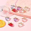 10Pcs 5 Styles Transparent Acrylic Pendants MACR-FS0002-09-10