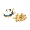 304 Stainless Steel Enamel Pendants STAS-I346-08G-01-2