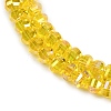 Electroplate Transparent Glass Beads Strands EGLA-B011-08A-AB06-3