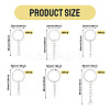 60Pcs 6 Styles Iron Split Key Rings FIND-TA0008-13-4