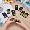 4 Pairs 4 Styles Polyester Public Security Star Epaulettes DIY-BC0015-73-3