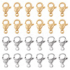 Yilisi 100Pcs 2 Colors 304 Stainless Steel Lobster Claw Clasps Sets STAS-YS0001-26B-1