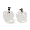 Natural Quartz Crystal Pumpkin Charms G-K338-27P-05-1