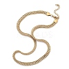Ion Plating(IP) 304 Stainless Steel Wheat Chain Necklaces for Women NJEW-U019-01G-4