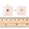 Natural Rose Quartz Pendants G-H318-02G-03-3