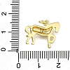 Brass Micro Pave Clear Cubic Zirconia Pendants X1-ZIRC-I070-061G-3