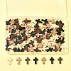 100Pcs 4 Colors Wooden Pendants WOOD-FS0001-50-6