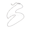 304 Stainless Steel Cable Chain Satellite Chain Necklaces for Women NJEW-JN05554-4