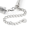 304 Stainless Steel Mesh Chain Choker Necklaces for Women NJEW-U012-03P-02-4