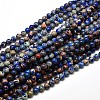 Natural Imperial Jasper Round Bead Strands G-I103-6mm-08-1