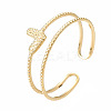 304 Stainless Steel Heart Wrap Open Cuff Ring X-RJEW-T023-73G-3