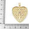 Brass Micro Pave Cubic Zirconia Pendants KK-K298-09G-04-3