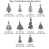 100pcs 10 Style Tibetan Style Alloy Charms TIBEP-CJ0001-40-2