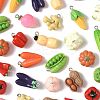 32Pcs 16 Styles Resin Iron Pendants RESI-FS0002-26-3