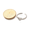 304 Stainless Steel Open Cuff Rings for Women RJEW-R010-04S-5
