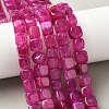 Natural Dragon Veins Agate Beads Strands G-G177-E19-05-5