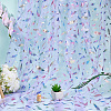 Feather Pattern Nylon Fabric DIY-WH20066-004A-4