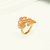 Vintage Brass Adjustable Cuff Open Rings for Women PB7121-1-1