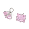 Brass Pave Cubic Zirconia Charms CU-CBABEB3-05P-03-2