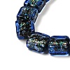 Handmade Dichroic Foil Glass Beads Strands DICH-U001-07I-3