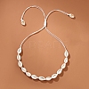Natural Sea Shell Beaded Braided Necklaces WG8D1EE-05-1