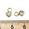 304 Stainless Steel Rhinestone Pendants STAS-D302-09G-3