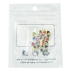 24Pcs 12 Colors Heart Rack Plating Brass Glass Charms KK-FS0001-39-6