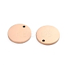 Ion Plating(IP) 304 Stainless Steel Charms STAS-I141-03A-RG-2