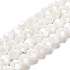 Electroplate Opaque Glass Beads Strands EGLA-A035-P10mm-A01-1