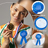 24Pcs 3 Colors Award Ribbon Shape Tinplate Badge Pins JEWB-CP0001-28-6