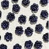 Camellia Resin Cabochons MRMJ-WH0064-51B-14-1