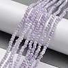 Opaque Baking Paint Glass Beads Strands DGLA-F002-03E-2