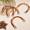 Arch Plastic Imitation Bamboo Bag Handles FIND-WH0139-194-5