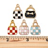 10Pcs 5 Styles Alloy Enamel Pendants ENAM-FP0002-38-3