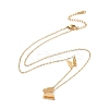 Ion Plating(IP) 304 Stainless Steel 3D Butterfly Pendant Necklace for Women LS-NJEW-A004-27G-2