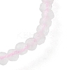 Natural Rose Quartz Beaded Necklaces NJEW-K114-A-A01-2
