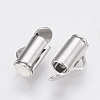Brass Slide On End Clasp Tubes KK-Q747-11B-P-1