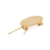 PVD Vacuum Plating 304 Stainless Steel Brooch Cabochon Settings X-STAS-E547-08J-G-3