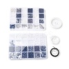 DIY Imitation Gemstone Stretch Bracelet Making Kit DIY-FS0008-35-1