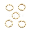 Brass Micro Pave Clear Cubic Zirconia Bead Frame KK-H495-03KCG-1